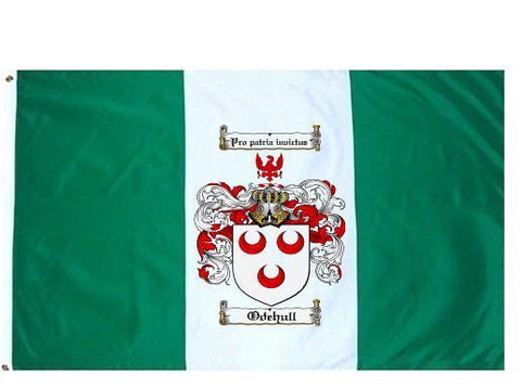 Odehull family crest coat of arms flag