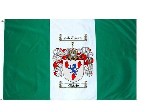 Odeir family crest coat of arms flag