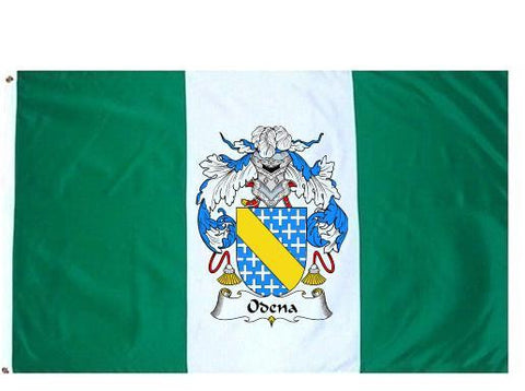Odena family crest coat of arms flag