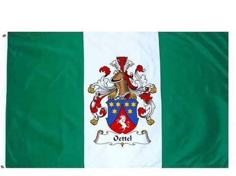 Oettel family crest coat of arms flag