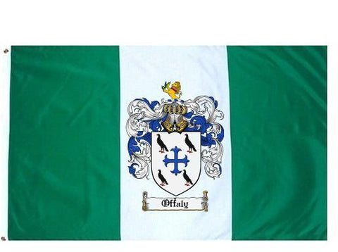 Offaly family crest coat of arms flag