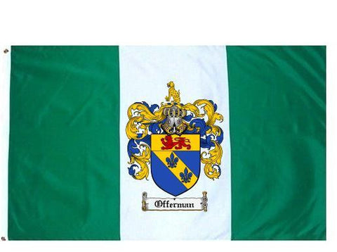 Offerman family crest coat of arms flag