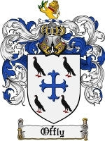 Offly coat of arms family crest download