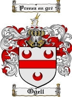 Ogell coat of arms family crest download