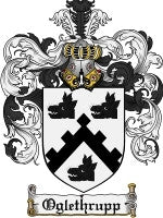Oglethrupp coat of arms family crest download