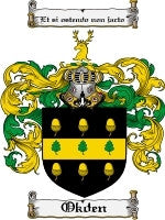 Okden coat of arms family crest download