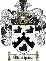Oklethrop coat of arms family crest download