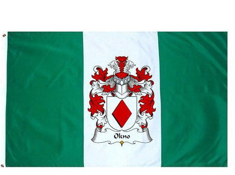 Okno family crest coat of arms flag