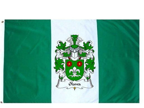 Olawa family crest coat of arms flag