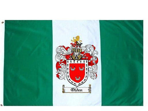 Olden family crest coat of arms flag