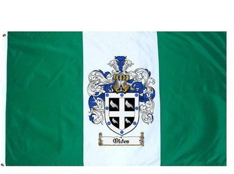 Oldes family crest coat of arms flag