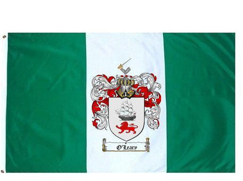 Oleary family crest coat of arms flag