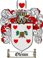 Oleson coat of arms family crest download