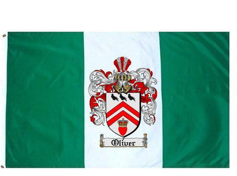 Oliver family crest coat of arms flag