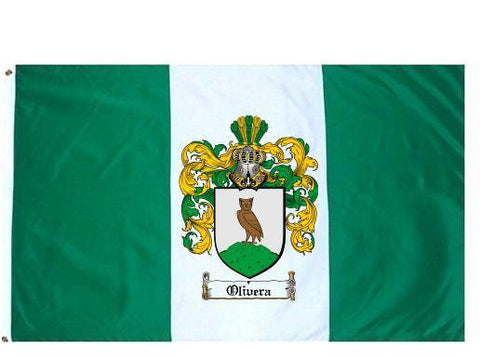 Olivera family crest coat of arms flag