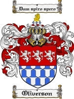 Oliverson coat of arms family crest download