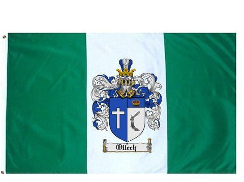 Ollech family crest coat of arms flag
