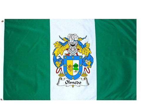 Olmedo family crest coat of arms flag
