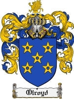 Olroyd coat of arms family crest download