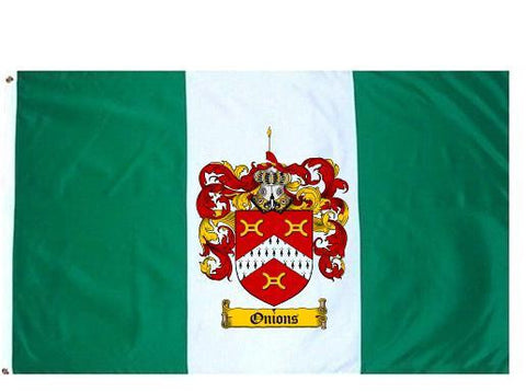 Onions family crest coat of arms flag