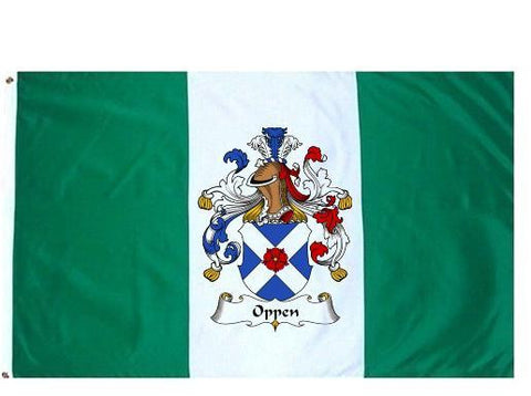 Oppen family crest coat of arms flag