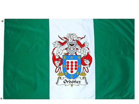 Ordonez family crest coat of arms flag