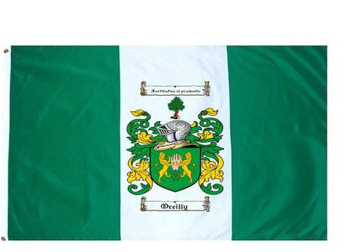 Oreilly family crest coat of arms flag