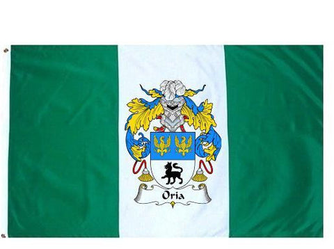 Oria family crest coat of arms flag