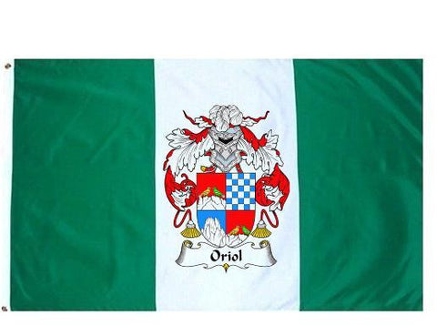 Oriol family crest coat of arms flag