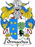 Ormaechea coat of arms family crest download