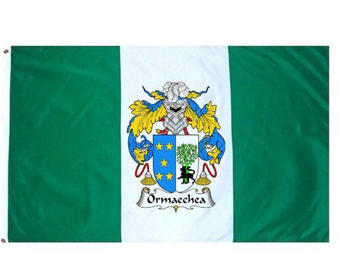Ormaechea family crest coat of arms flag