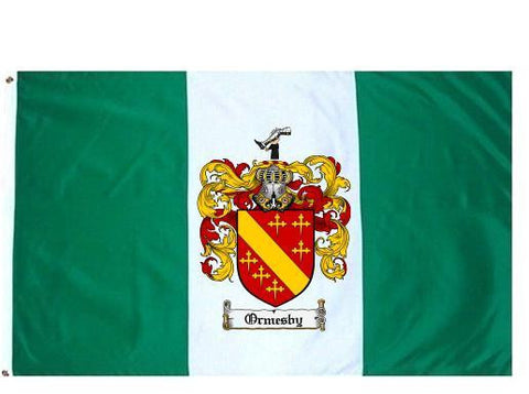 Ormesby family crest coat of arms flag