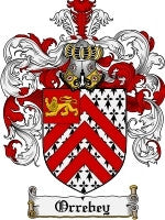 Orrebey coat of arms family crest download