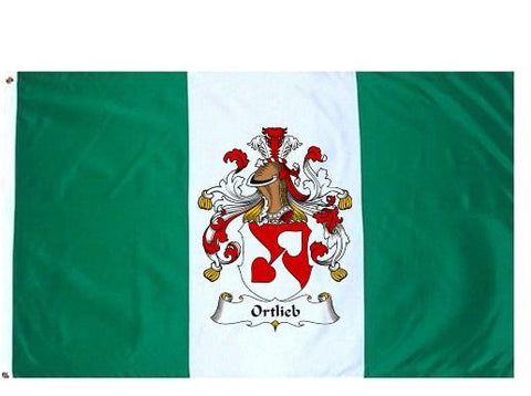 Ortlieb family crest coat of arms flag