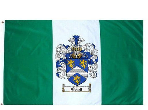 Orvell family crest coat of arms flag