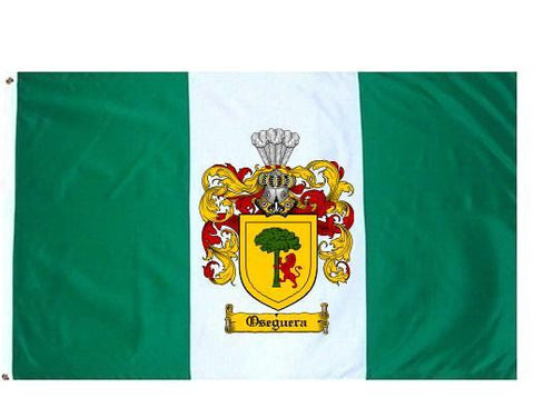 Oseguera family crest coat of arms flag