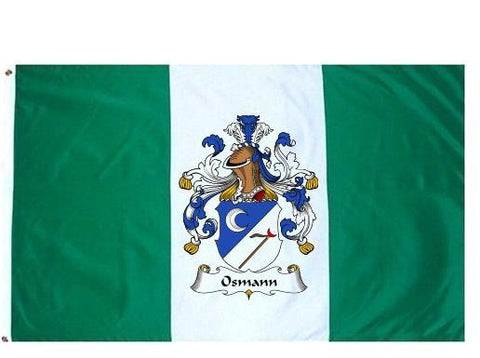 Osmann family crest coat of arms flag