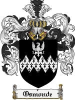 Osmonde coat of arms family crest download