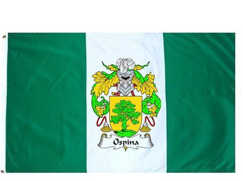 Ospino family crest coat of arms flag