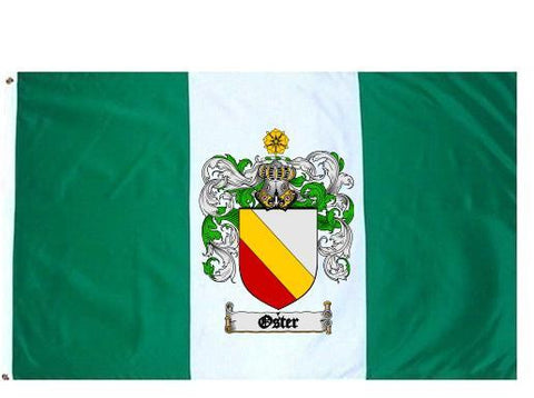 Oster family crest coat of arms flag