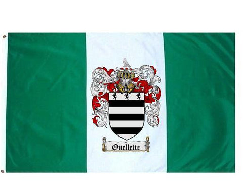 Ouellette family crest coat of arms flag