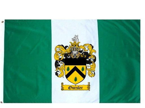 Oursler family crest coat of arms flag