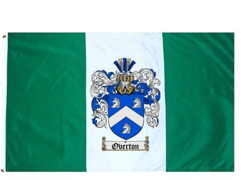 Overton family crest coat of arms flag