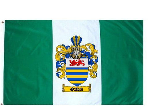 Oxford family crest coat of arms flag