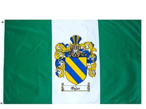 Oyler family crest coat of arms flag