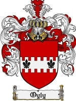 Oyly coat of arms family crest download