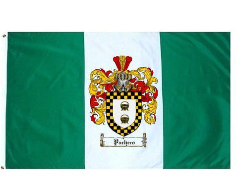 Pacheco family crest coat of arms flag