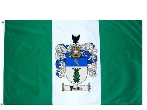 Pacilio family crest coat of arms flag
