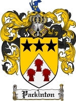Packinton coat of arms family crest download