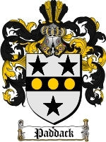 Paddack coat of arms family crest download